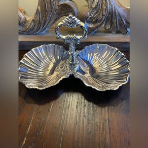 FB Rogers silver plated shell dish